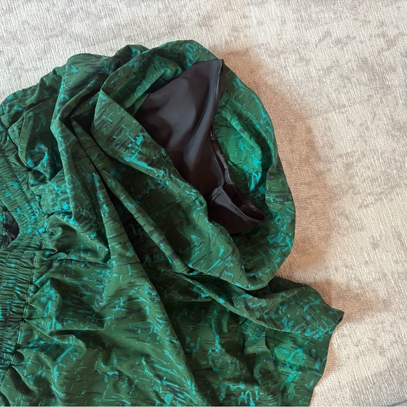 Outdoor Voices Teal Patterned Women's Athletic Shorts - Picture 3 of 5